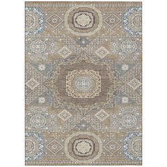 Machine Washable Indoor/Outdoor Chantille ACN2525 Brown 5' x 7'6" Rug