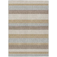 Machine Washable Indoor/Outdoor Chantille ACN2530 Brown 5' x 7'6" Rug