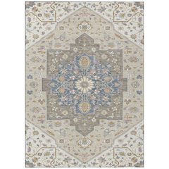 Machine Washable Indoor/Outdoor Chantille ACN2533 Ivory 5' x 7'6" Rug