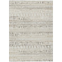 Machine Washable Indoor/Outdoor Chantille ACN2540 Ivory 5' x 7'6" Rug