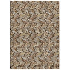 Machine Washable Indoor/Outdoor Chantille ACN2557 Brown 5' x 7'6" Rug
