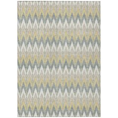 Machine Washable Indoor/Outdoor Chantille ACN2558 Ivory 5' x 7'6" Rug