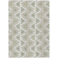 Machine Washable Indoor/Outdoor Chantille ACN2560 Ivory 5' x 7'6" Rug