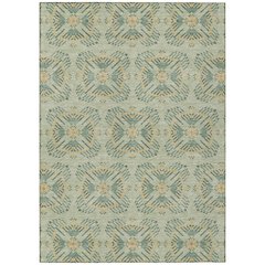 Machine Washable Indoor/Outdoor Chantille ACN2563 Green 5' x 7'6" Rug