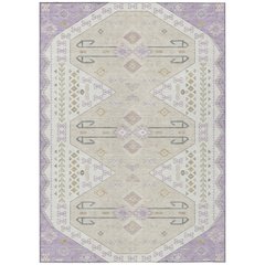 Machine Washable Indoor/Outdoor Chantille ACN2565 Purple 5' x 7'6" Rug