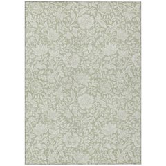 Machine Washable Indoor/Outdoor Chantille ACN2572 Green 5' x 7'6" Rug