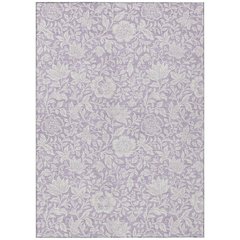 Machine Washable Indoor/Outdoor Chantille ACN2572 Purple 5' x 7'6" Rug