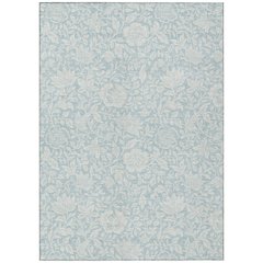 Machine Washable Indoor/Outdoor Chantille ACN2572 Blue 5' x 7'6" Rug