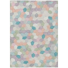 Machine Washable Indoor/Outdoor Chantille ACN2573 Ivory 5' x 7'6" Rug