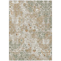 Machine Washable Indoor/Outdoor Chantille ACN2584 Ivory 5' x 7'6" Rug