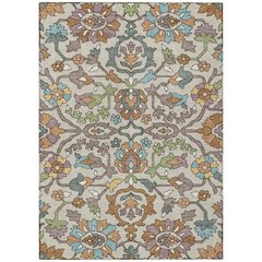 Machine Washable Indoor/Outdoor Chantille ACN2587 Brown 5' x 7'6" Rug