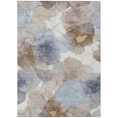 Machine Washable Indoor/Outdoor Chantille ACN2589 Brown 5' x 7'6" Rug