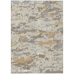 Machine Washable Indoor/Outdoor Chantille ACN2595 Brown 5' x 7'6" Rug