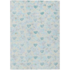 Machine Washable Indoor/Outdoor Chantille ACN2601 Teal 5' x 7'6" Rug