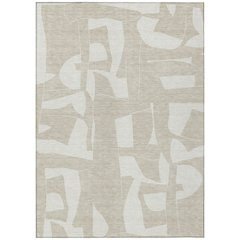 Machine Washable Indoor/Outdoor Chantille ACN2604 Brown 5' x 7'6" Rug