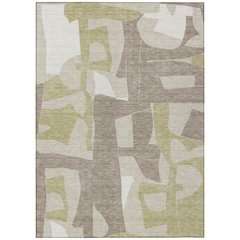 Machine Washable Indoor/Outdoor Chantille ACN2605 Brown 5' x 7'6" Rug