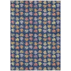 Machine Washable Indoor/Outdoor Chantille ACN2623 Blue 5' x 7'6" Rug