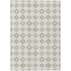 Machine Washable Indoor/Outdoor Chantille ACN2624 Ivory 5' x 7'6" Rug