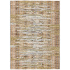Machine Washable Indoor/Outdoor Chantille ACN2642 Orange 5' x 7'6" Rug
