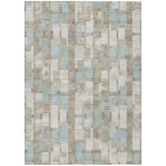 Machine Washable Indoor/Outdoor Chantille ACN2644 Ivory 5' x 7'6" Rug