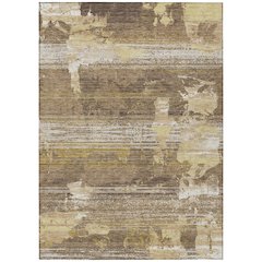 Machine Washable Indoor/Outdoor Chantille ACN2646 Brown 5' x 7'6" Rug