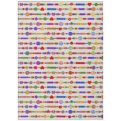 Machine Washable Indoor/Outdoor Chantille ACN2658 Ivory 5' x 7'6" Rug