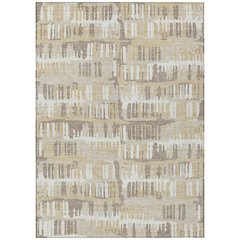 Machine Washable Indoor/Outdoor Chantille ACN2663 Brown 5' x 7'6" Rug