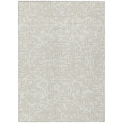 Machine Washable Indoor/Outdoor Chantille ACN2664 Ivory 5' x 7'6" Rug