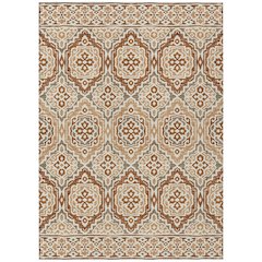Machine Washable Indoor/Outdoor Chantille ACN2669 Orange 5' x 7'6" Rug
