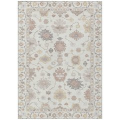 Machine Washable Indoor/Outdoor Chantille ACN2675 Ivory 5' x 7'6" Rug