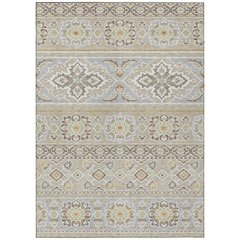 Machine Washable Indoor/Outdoor Chantille ACN2677 Brown 5' x 7'6" Rug