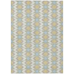 Machine Washable Indoor/Outdoor Chantille ACN2687 Ivory 5' x 7'6" Rug