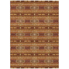 Machine Washable Indoor/Outdoor Chantille ACN2688 Red 5' x 7'6" Rug