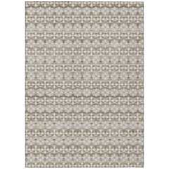 Machine Washable Indoor/Outdoor Chantille ACN2695 Ivory 5' x 7'6" Rug