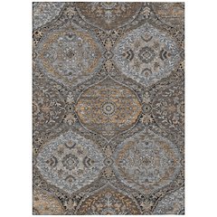 Machine Washable Indoor/Outdoor Chantille ACN2698 Gray 5' x 7'6" Rug