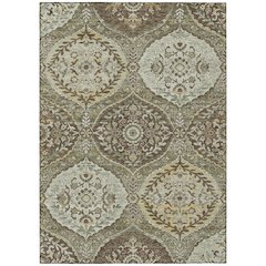 Machine Washable Indoor/Outdoor Chantille ACN2698 Green 5' x 7'6" Rug