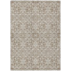 Machine Washable Indoor/Outdoor Chantille ACN2705 Brown 5' x 7'6" Rug