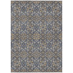 Machine Washable Indoor/Outdoor Chantille ACN2705 Blue 5' x 7'6" Rug
