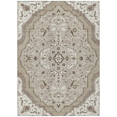 Machine Washable Indoor/Outdoor Chantille ACN2715 Brown 5' x 7'6" Rug