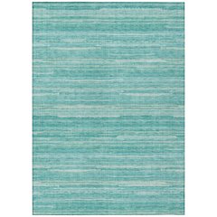 Machine Washable Indoor/Outdoor Chantille ACN2717 Teal 8' x 10' Rug