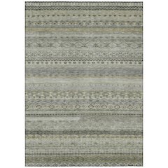 Machine Washable Indoor/Outdoor Chantille ACN2722 Gray 8' x 10' Rug