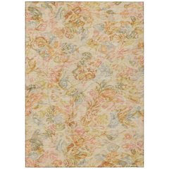 Machine Washable Indoor/Outdoor Chantille ACN2723 Orange 8' x 10' Rug