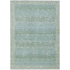 Machine Washable Indoor/Outdoor Chantille ACN2725 Green 8' x 10' Rug