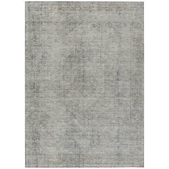 Machine Washable Indoor/Outdoor Chantille ACN2726 Gray 8' x 10' Rug
