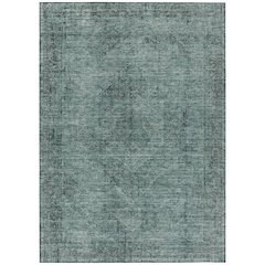 Machine Washable Indoor/Outdoor Chantille ACN2726 Teal 8' x 10' Rug