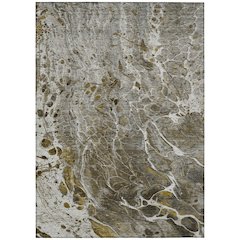Machine Washable Indoor/Outdoor Chantille ACN2730 Gray 8' x 10' Rug