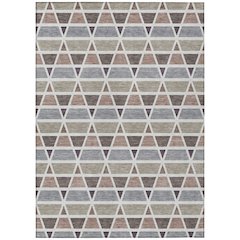 Machine Washable Indoor/Outdoor Chantille ACN2733 Brown 8' x 10' Rug