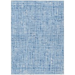 Machine Washable Indoor/Outdoor Chantille ACN2735 Blue 8' x 10' Rug