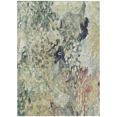 Machine Washable Indoor/Outdoor Chantille ACN2736 Green 8' x 10' Rug