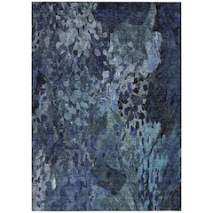 Machine Washable Indoor/Outdoor Chantille ACN2737 Blue 8' x 10' Rug
